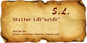 Stiller László névjegykártya