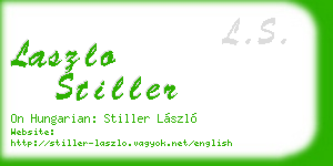 laszlo stiller business card