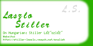 laszlo stiller business card